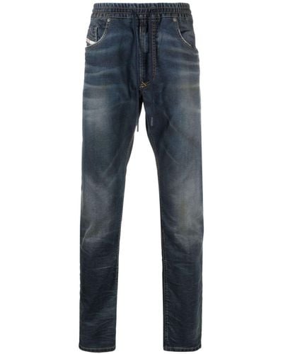 DIESEL D-krooley Skinny Jeans Met Trekkoord - Blauw