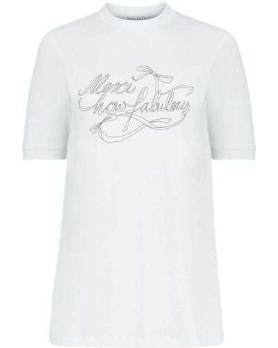 Nina Ricci How Fabulous Cotton T-shirt - White
