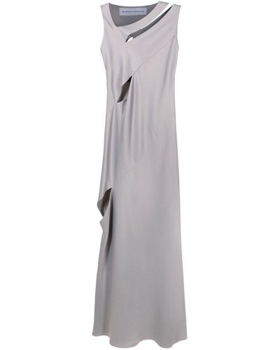 Gloria Coelho Cut-out Long Dress - Grey