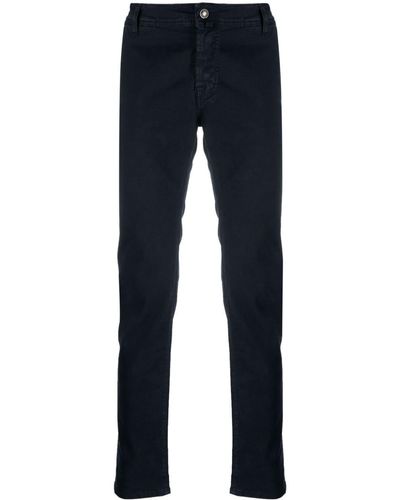 Jacob Cohen Pantaloni dritti con applicazione - Blu