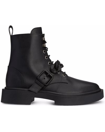 Giuseppe Zanotti Adric Chain-trim Ankle Boots - Black