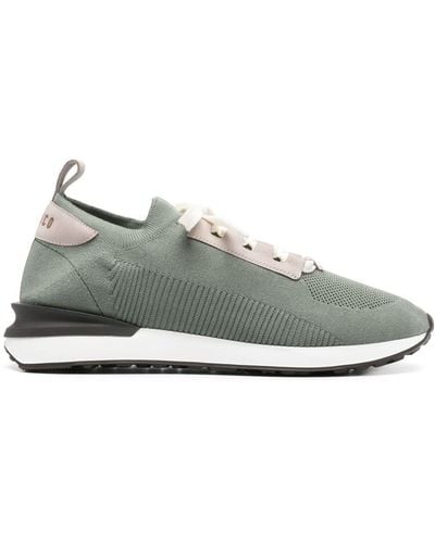 Peserico Almond Knitted Trainers - Grey