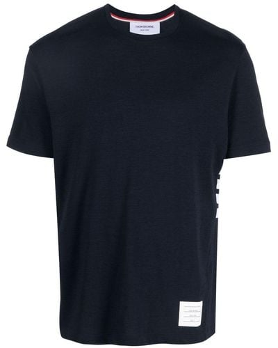 Thom Browne T-Shirt mit Streifen - Blau