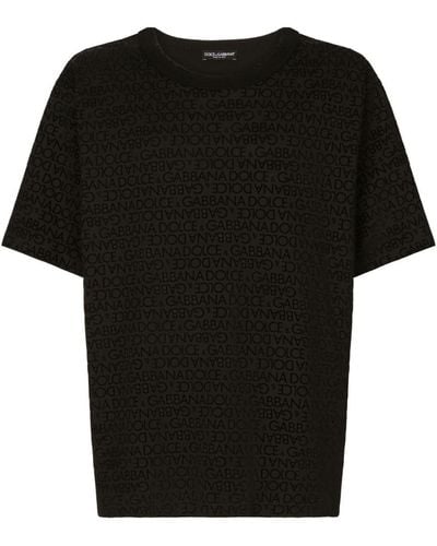 Dolce & Gabbana T-shirt Met Logoprint - Zwart
