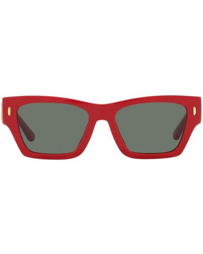 Tory Burch Rectangular Lense Sunglasses - Red