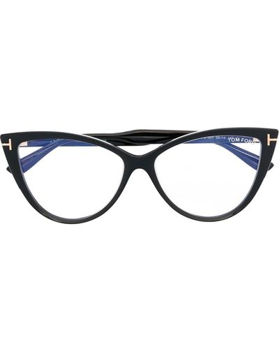 Tom Ford Gafas con montura cat eye - Negro