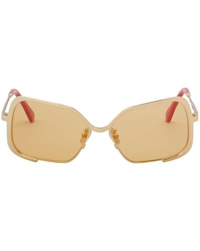Marni X Retrosuperfuture Unila Valley Rectangle-frame Sunglasses - Natural