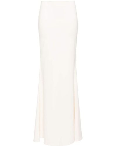 LAPOINTE A-line Maxi Skirt - White