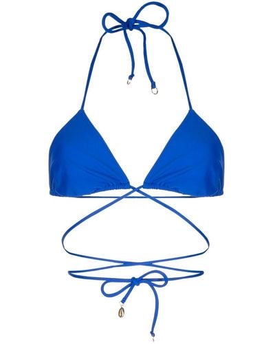 Faithfull The Brand Marzia Bikini Top - Blue