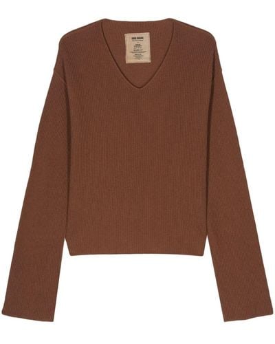 Uma Wang Fine-knit Silk Sweater - Brown