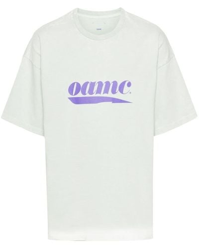 OAMC Logo-print Organic Cotton T-shirt - White
