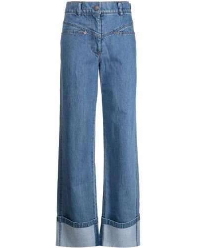 Rejina Pyo Nemy High-rise Wide-leg Jeans - Blue