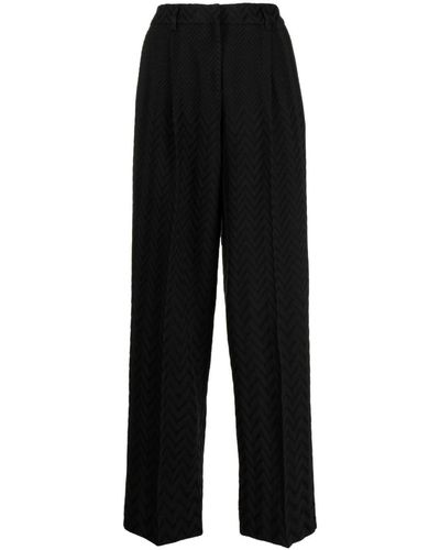 Missoni Pantalones de vestir en zigzag - Negro