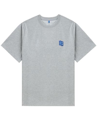 Adererror Logo-appliqué T-shirt - Grey