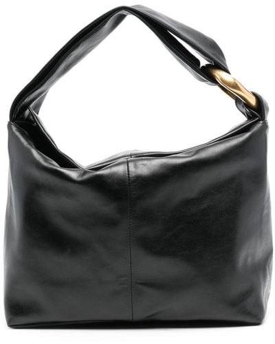 Jil Sander Small Leather Tote Bag - Black