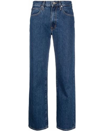 SLVRLAKE Denim Sophie Mid-rise Straight-leg Jeans - Blue
