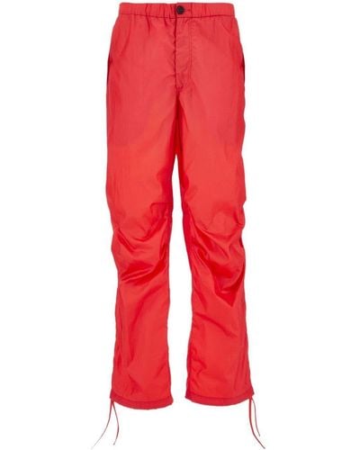 Ferragamo Nylon Cargo Pants - Red