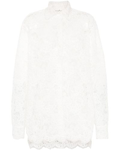 Ermanno Scervino Chemise en dentelle - Blanc