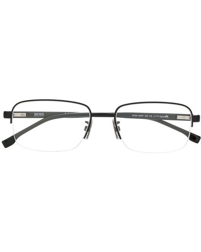 BOSS スクエア 眼鏡フレーム - ブラック