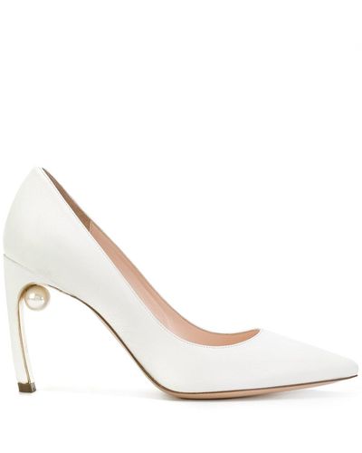Nicholas Kirkwood Mira Pearl Court Shoes - White