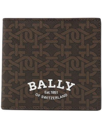 Bally Brasai Monogram-print Wallet - Brown