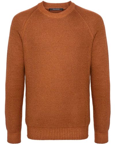 Tagliatore Virgin-Wool Sweater - Brown