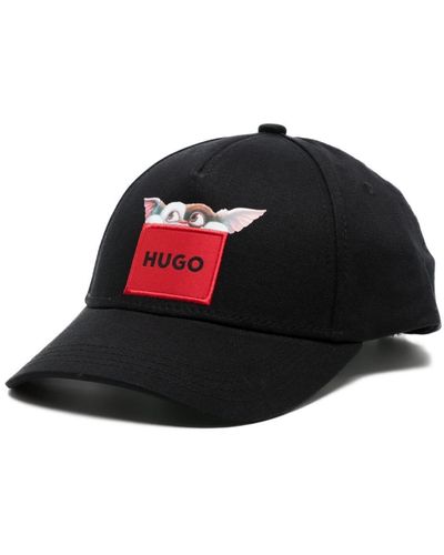 HUGO Cappello da baseball con applicazione - Nero