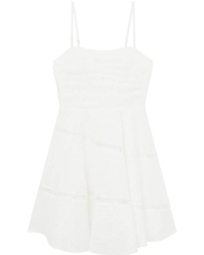 Aje. Cinque Jacquard Minidress - White