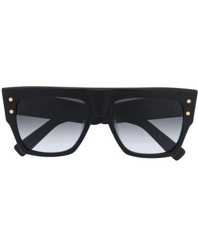 Balmain B-ii Square Frame Sunglasses - Black