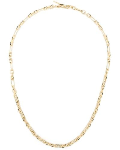 Lizzie Mandler Collar de cadena en oro amarillo de 18kt con diamantes - Blanco