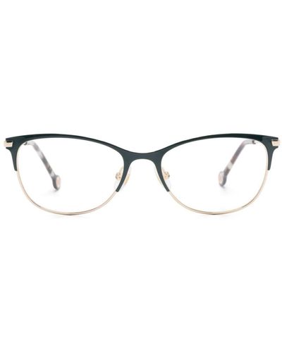 Carolina Herrera バタフライ眼鏡フレーム - グリーン