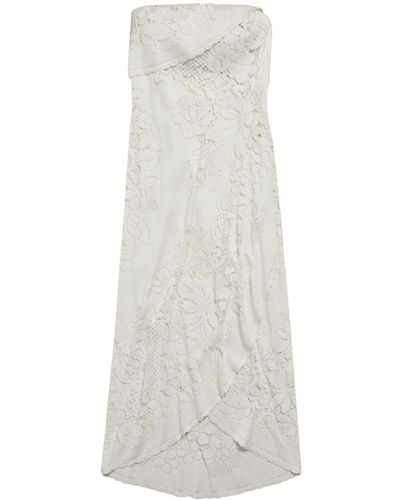 Balenciaga Kleid im Tischdecken-Style - Weiß