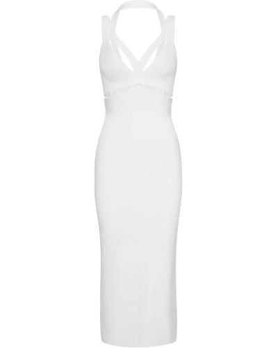 Dion Lee Interlink Cut-out Maxi Dress - White