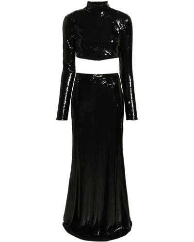 Roberto Cavalli Sequin-Embellished Two-Piece Set - Black