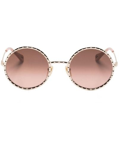 Chloé Round-frame Sunglasses - Pink