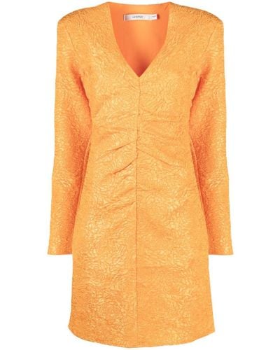 Gestuz Kleid mit Jacquardmuster - Orange