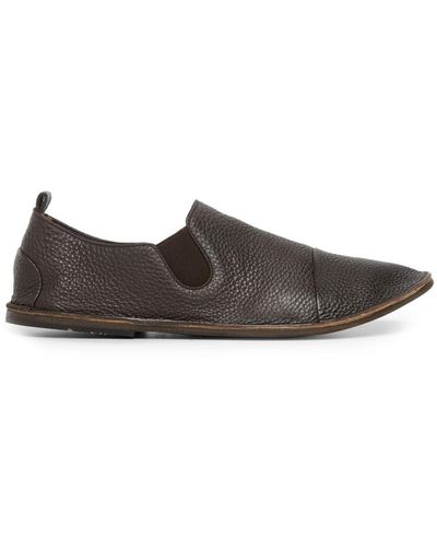 Marsèll Strassaco Grained-leather Loafers - Brown