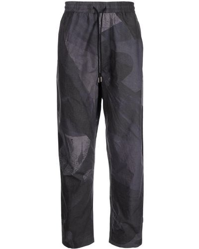 Maharishi Camouflage-print Track Trousers - Grey