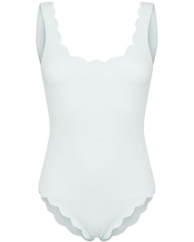 Marysia Swim Texturierter Badeanzug - Weiß