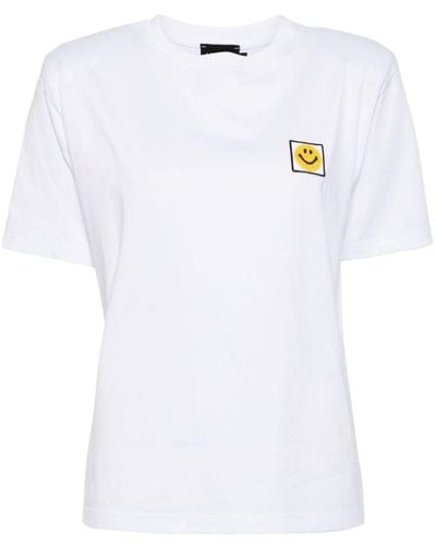 Joshua Sanders T-shirt en coton à imprimé graphique - Blanc