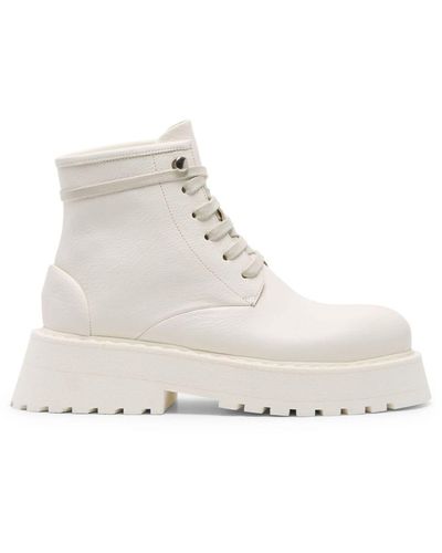 Marsèll Micarro Leather Boots - White