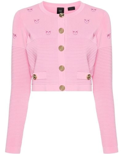 Pinko Vest Met Jacquard - Roze