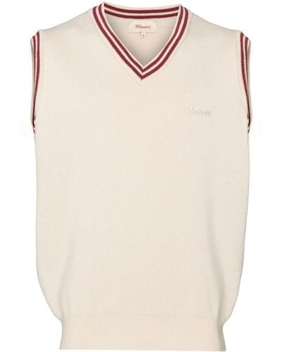 Manors Golf Logo-embroidered Knit Vest - Multicolor