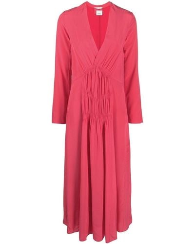 Isabel Marant Ruched Midi Dress - Red