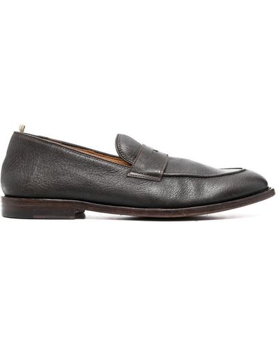 Officine Creative Airto Leather Penny Loafers - Grey
