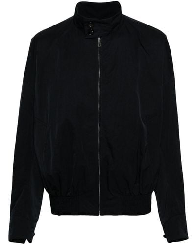 Bottega Veneta Drop-shoulder Zip-up Jacket - Black