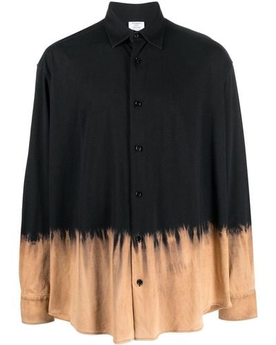 Vetements Bleached Long-sleeve Shirt - Black