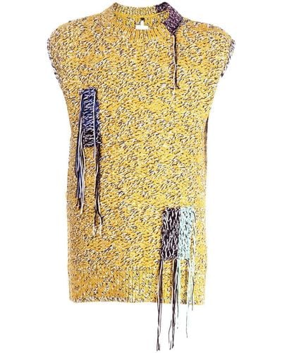 OAMC Astral Knitted Vest - Yellow