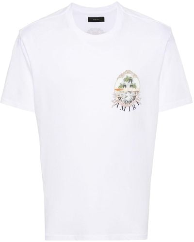 Amiri Cherub Logo-print T-shirt - White