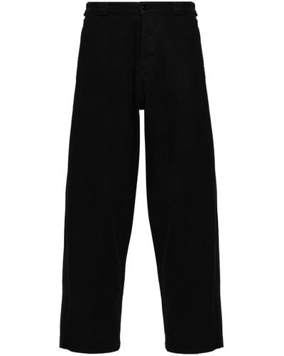 YMC Organic Cotton Tapered Trousers - Black